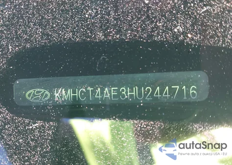 2017 Hyundai Accent Se z USA, uszkodzony, nr VIN KMHCT4AE3HU244716